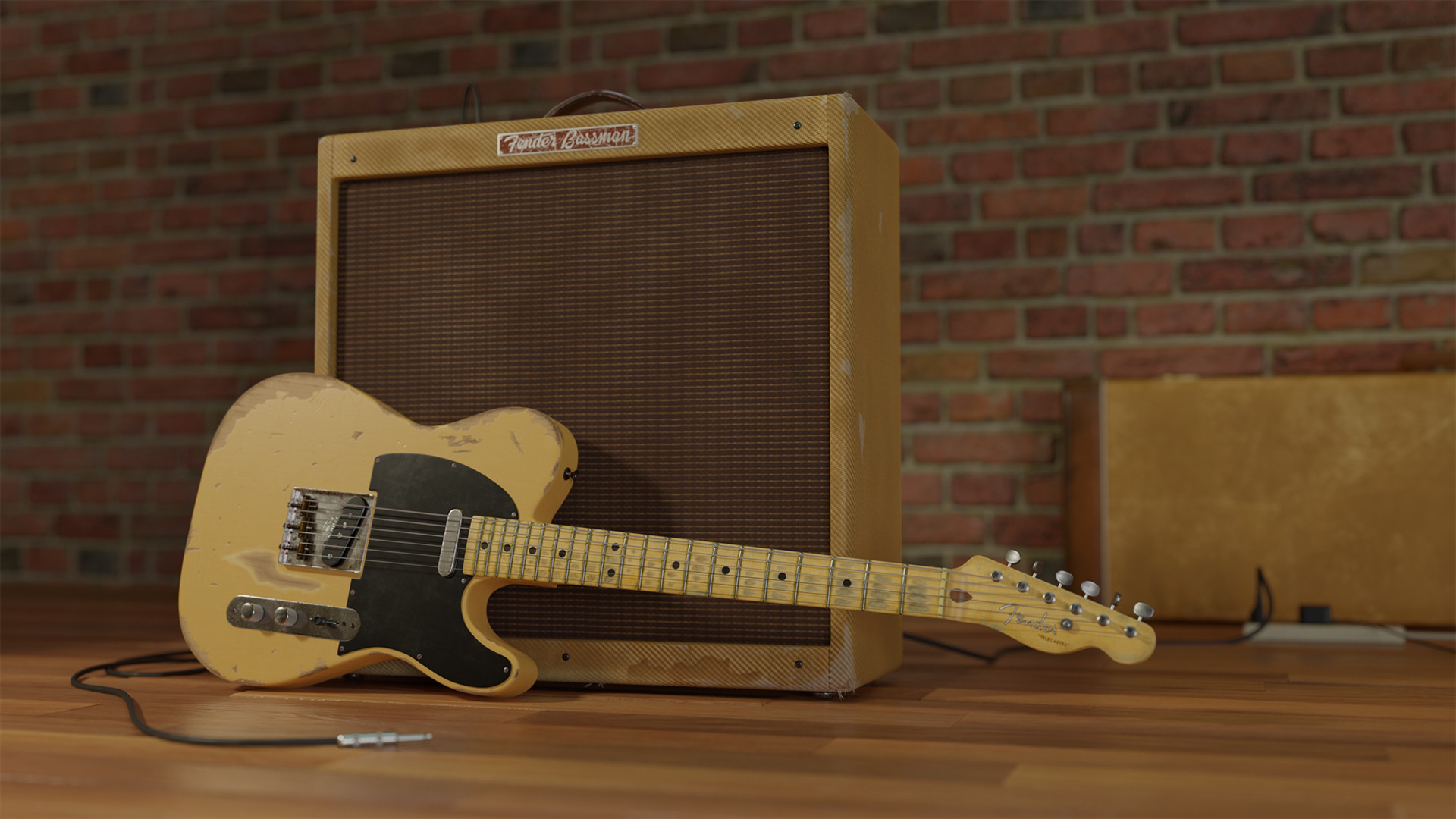 Carlos Jaime Old Telecaster and Bassman Amp