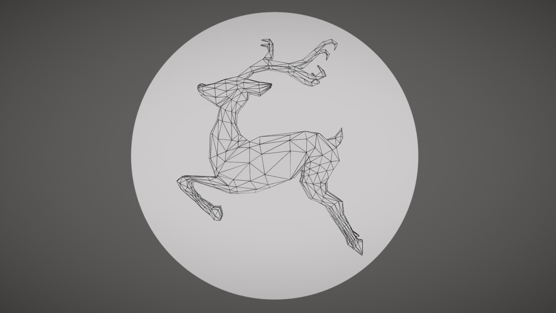 Alejandro Moreno Del Rio Lowpoly Minimalist Deer
