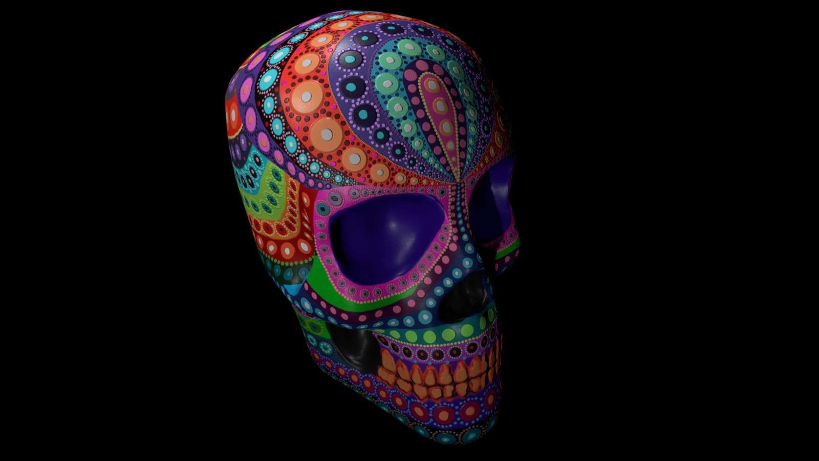 Day of the dead sugar skull.