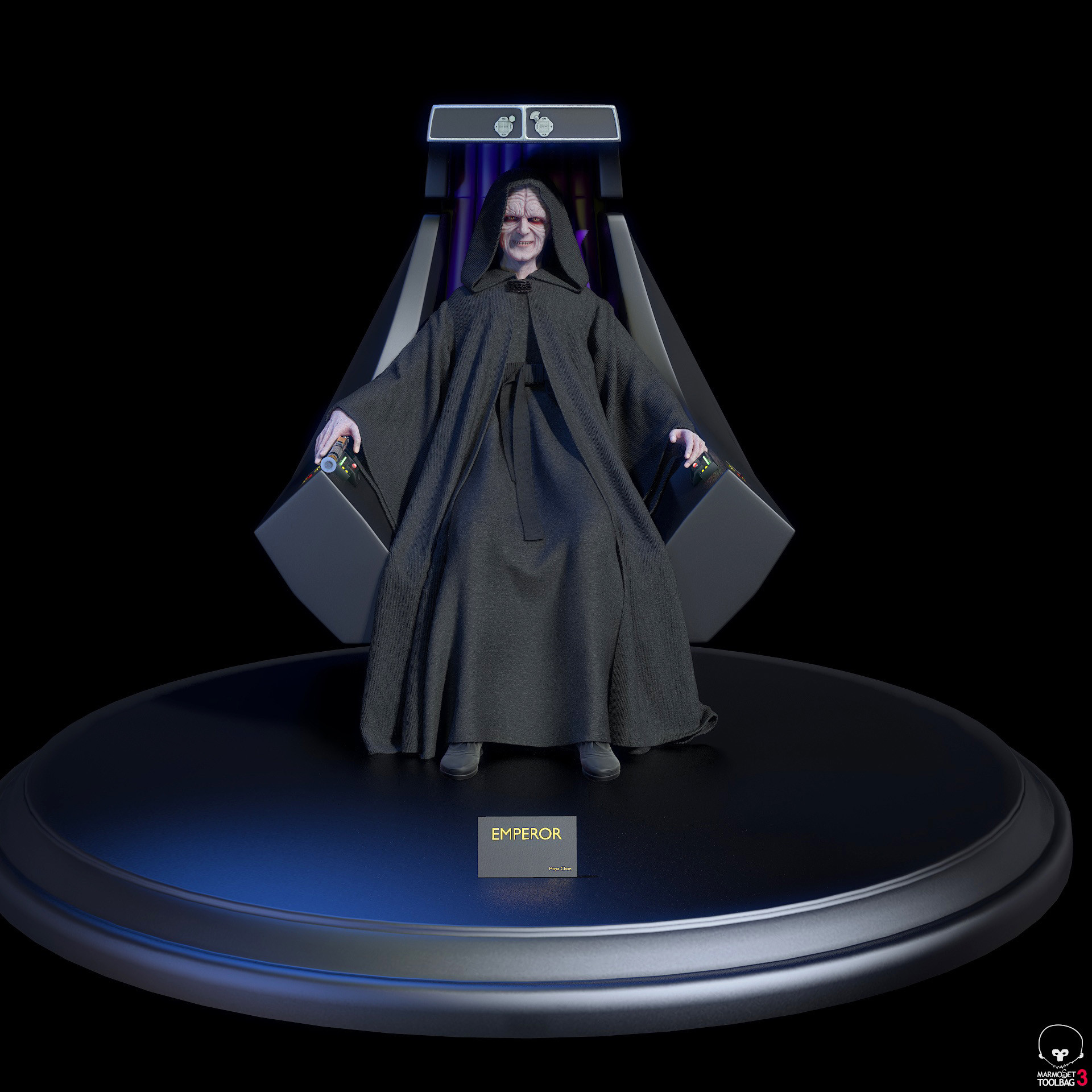 Artstation Blender 3d Character Creation 1 Star Wars Emperor