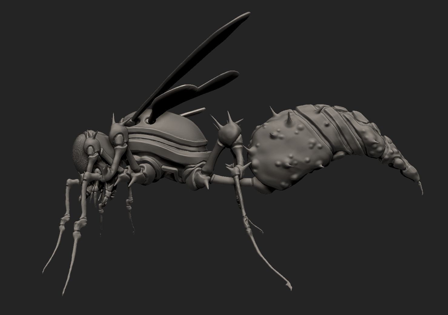 ZBrush Render: Insect Side View