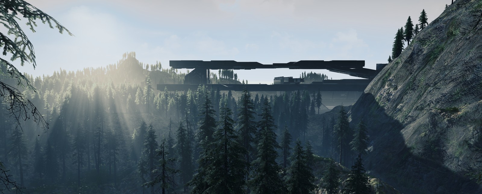 Unreal editor foliage and landscape around the tunnel update