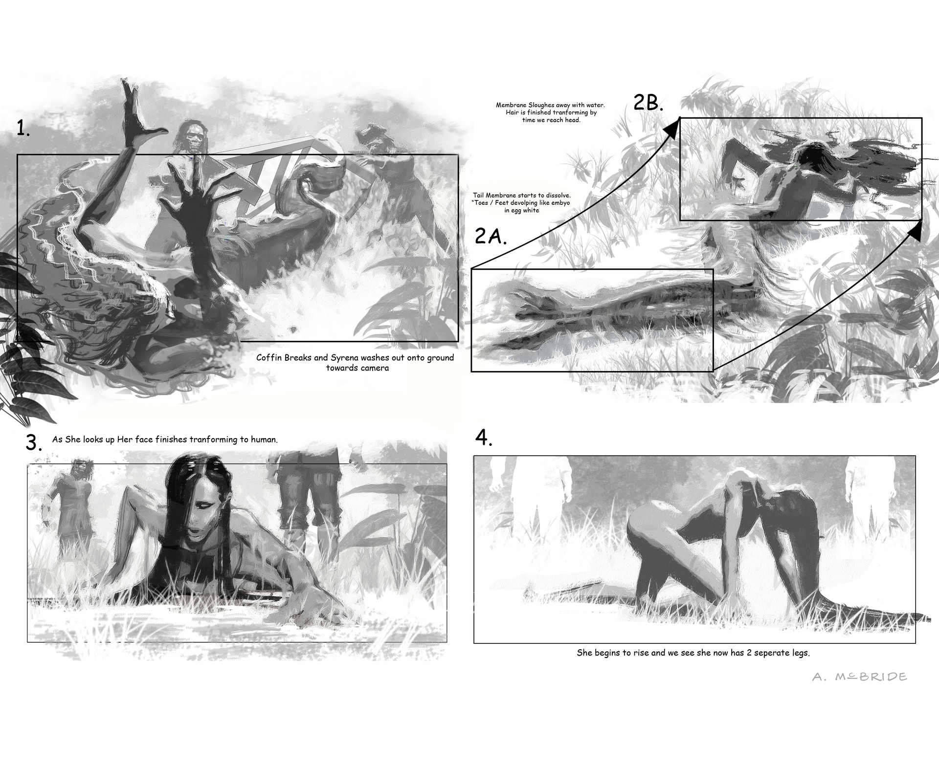 Pirates des Caraïbes : La Fontaine de Jouvence [Disney - 2011] - Page 15 Aaron-mcbride-mermaid-transform-storyboards