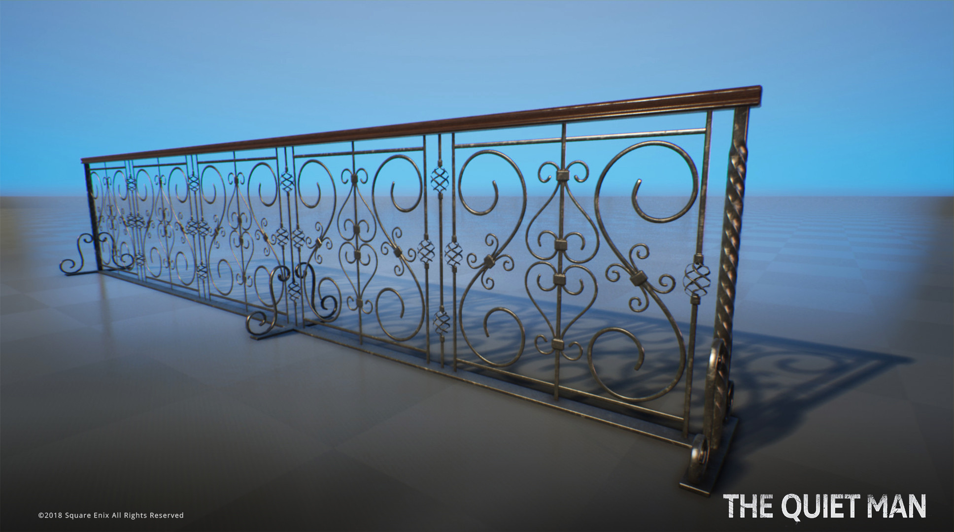 Railing for Club Moonrise. Constructed to closely match our cinematic FMV.