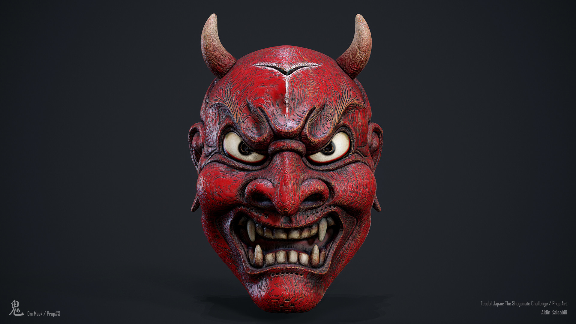 Artstation Feudal Japan The Shogunate Prop Art Mystery Masks Aidin Salsabili