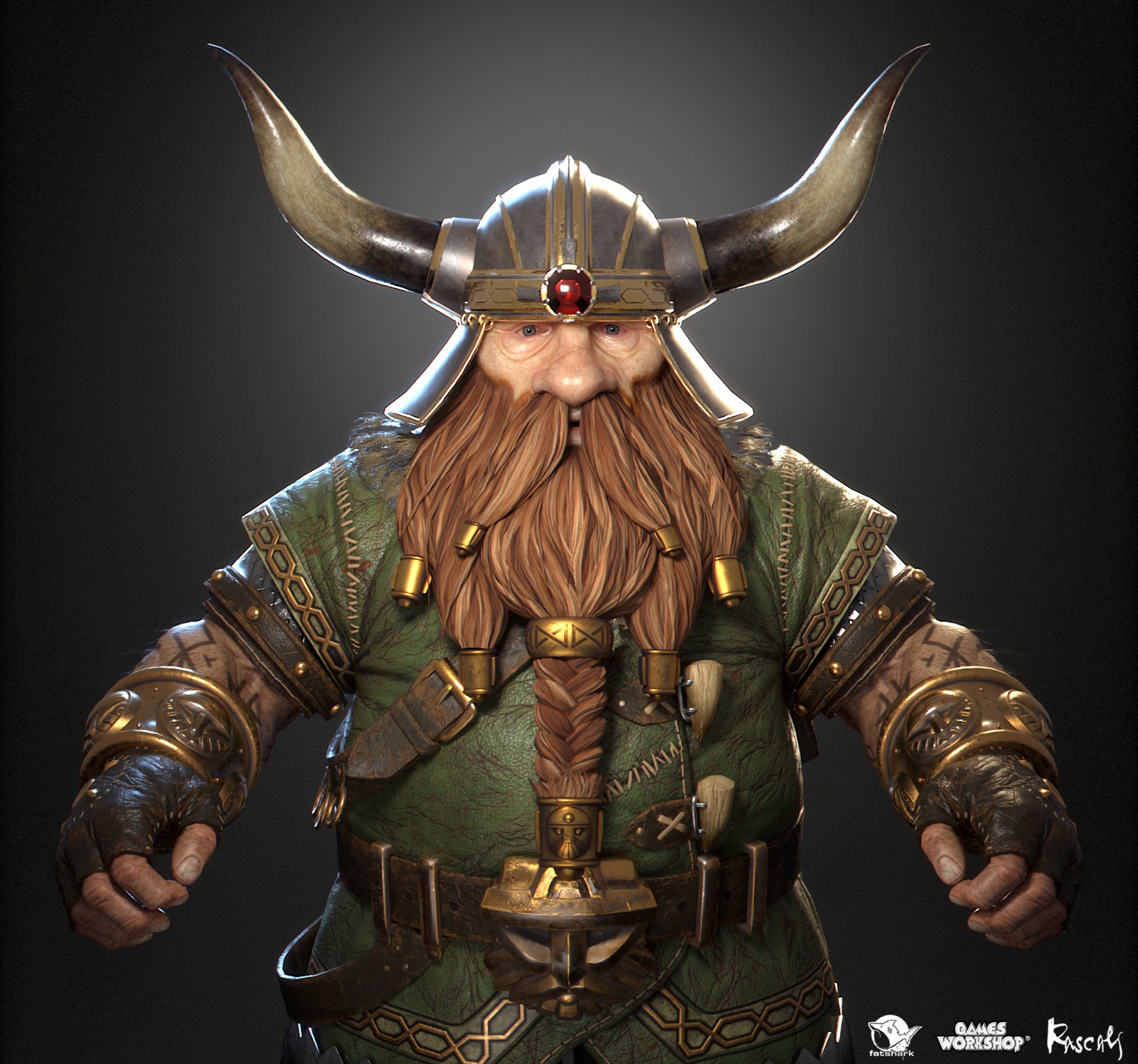 Bardin Goreksson: Ranger Veteran is one of the playable hero variants Rascals made for Warhammer: Vermintide II, Fatshark's award-winning co-op meelee action published by Games Workshop.