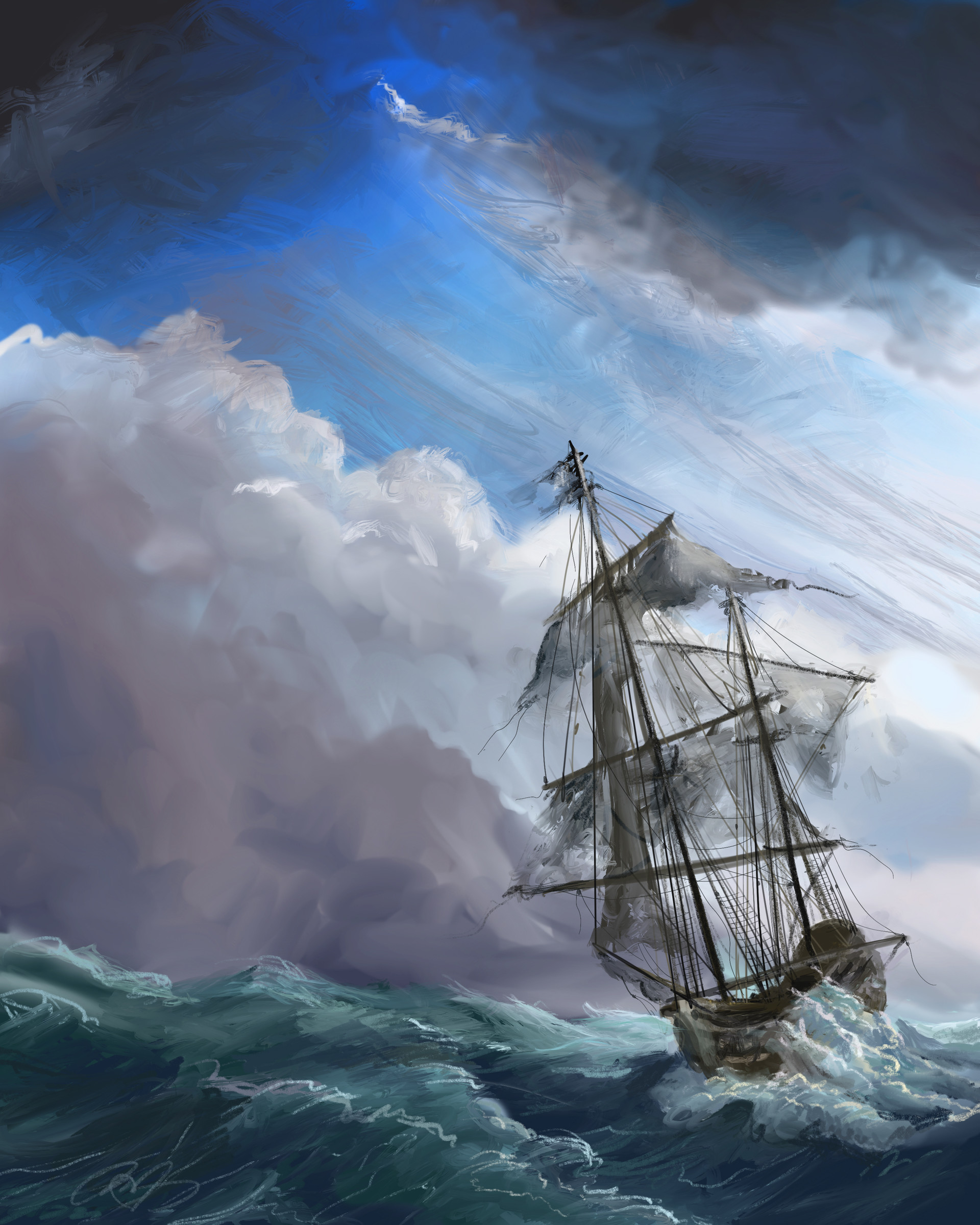 Artstation Ghost Ship Richard Mcconochie