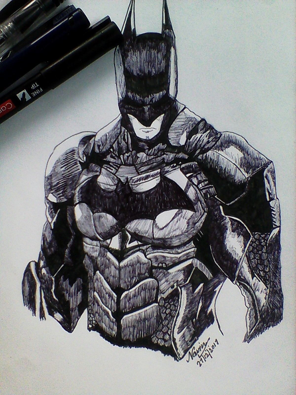 NaVin Phansekar - 2D sketch Batman Dark Knight