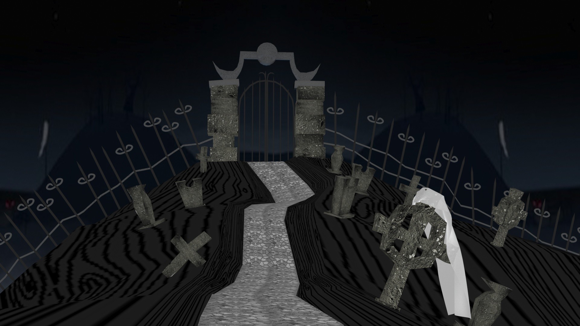 Ronny Young The Nightmare Before Christmas Graveyard Scene
