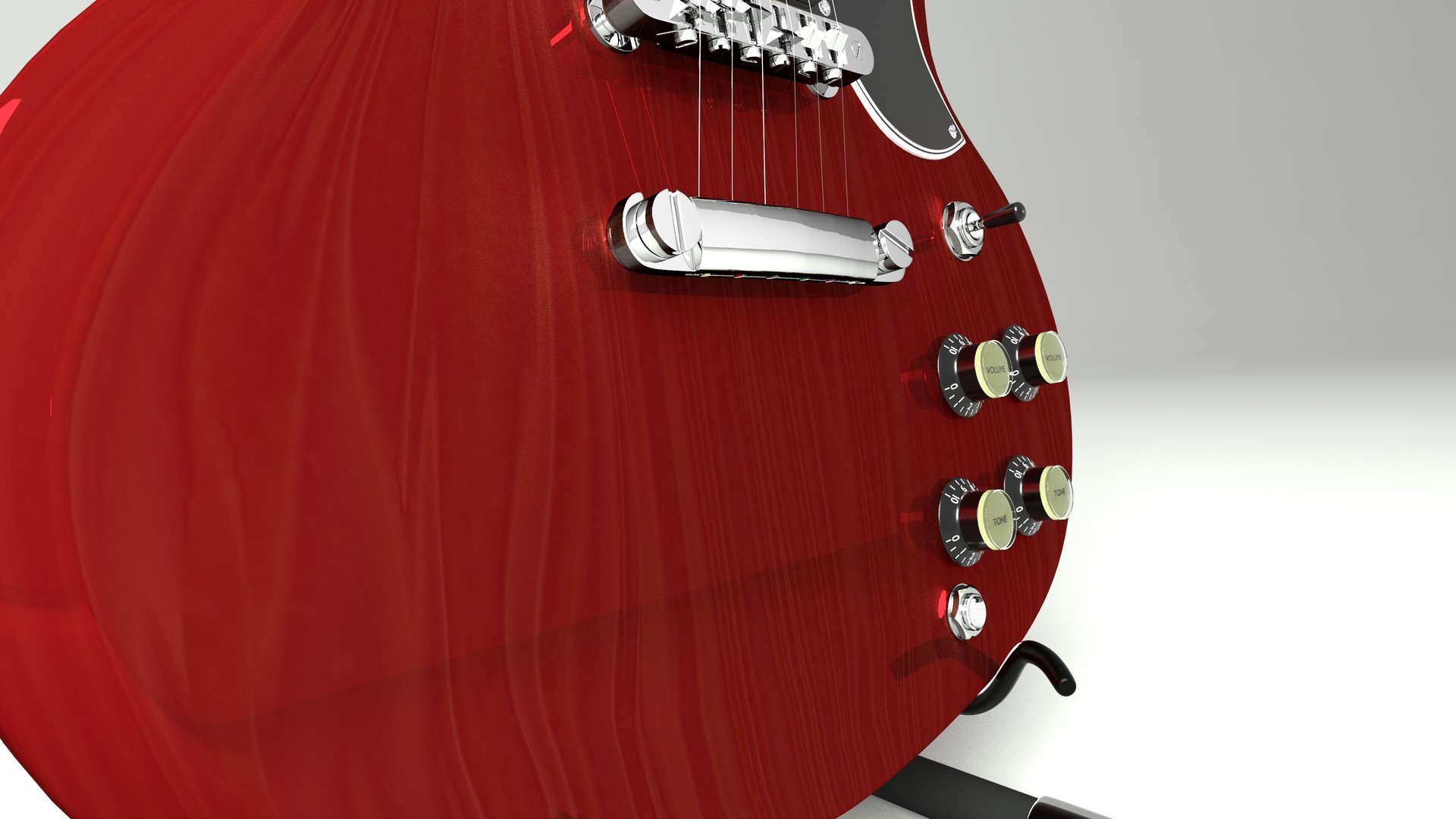 Download Artstation Sg Gibson Guitar 3d Model Waldemar Scafarelli PSD Mockup Templates