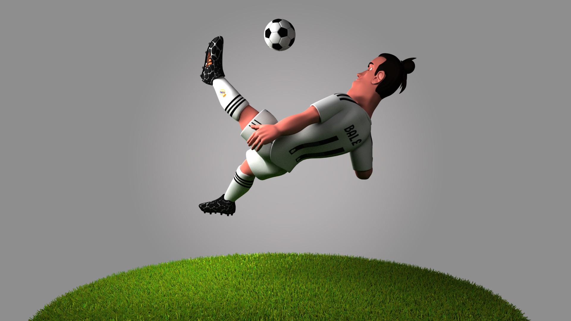 Kushal Gaikwad Gareth Bale 3d Football Character Model
