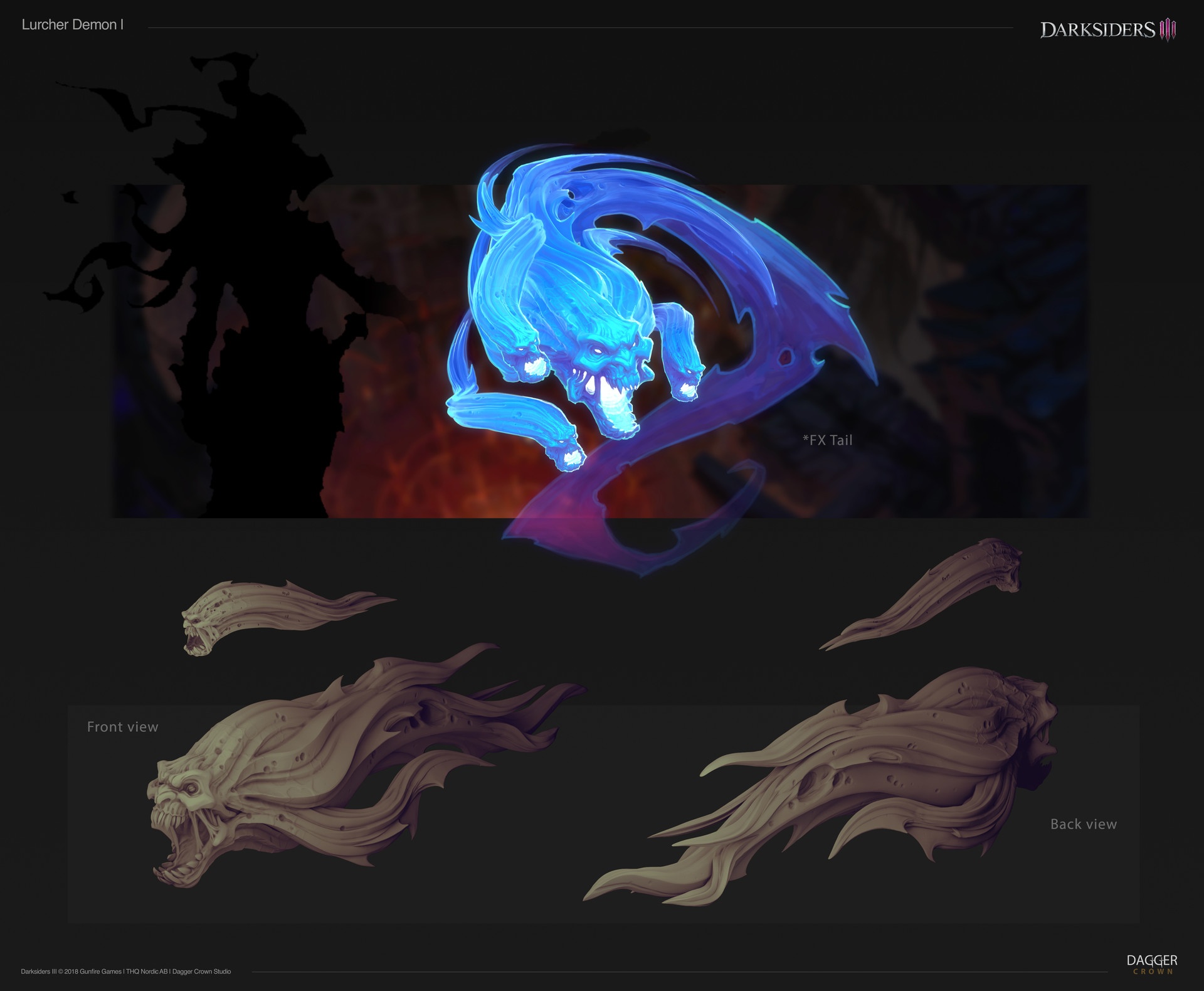 Ilya Bodaykin - Darksiders 3 - Lurcher Demons concepts ...