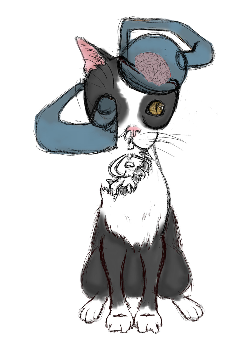 Картинки creepy cat