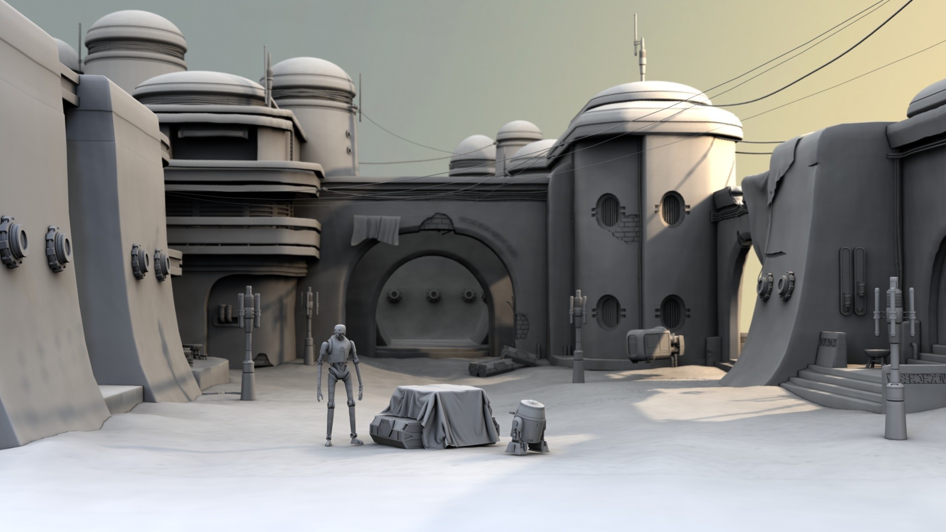 Artstation Star Wars The Streets Of Jedha Ue4 Experience James Culley /r/gmbwallpapers might be what you want. star wars the streets of jedha