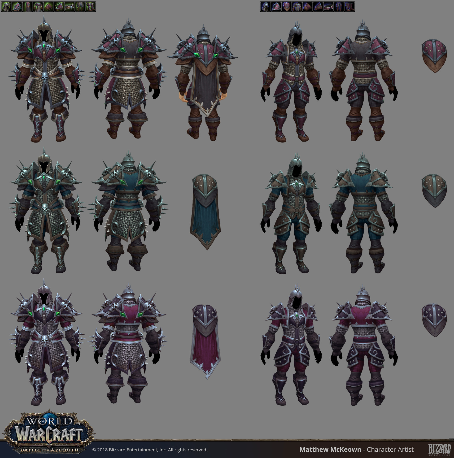 Artstation World Of Warcraft Mail Forsaken Warfront Armor