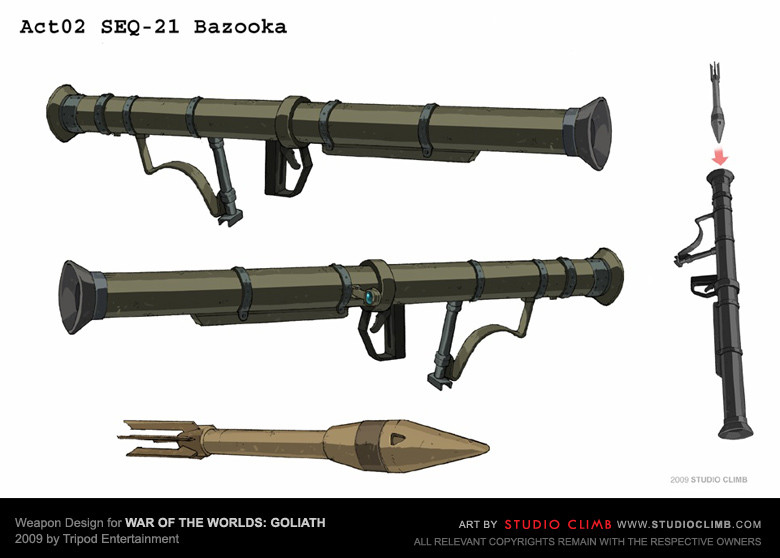 Studio Climb Weapon design for War Of The Worlds Goliath