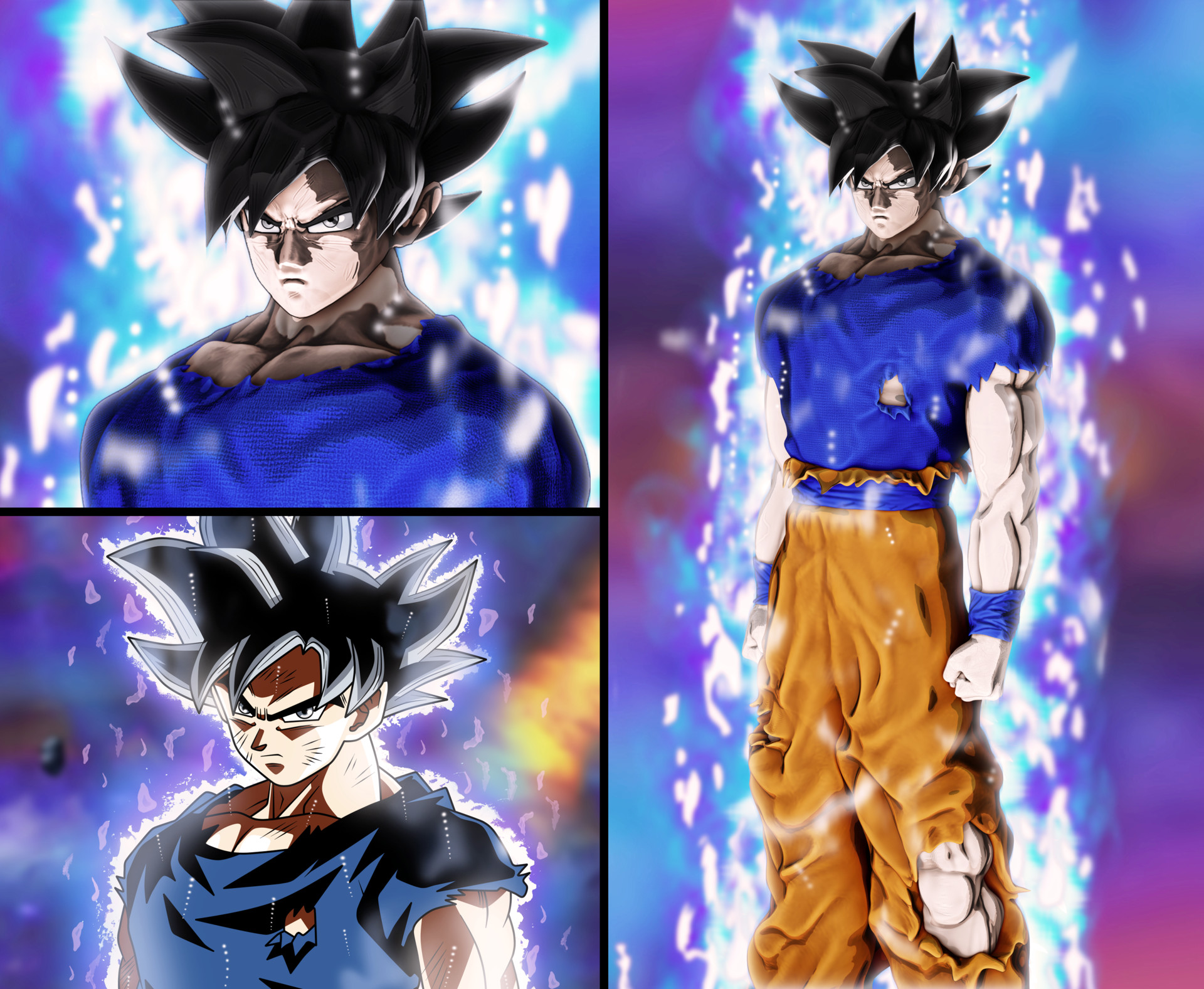 Artstation Goku Ultra Instinct 3d Sculpt Exercise Leo Di Clemente