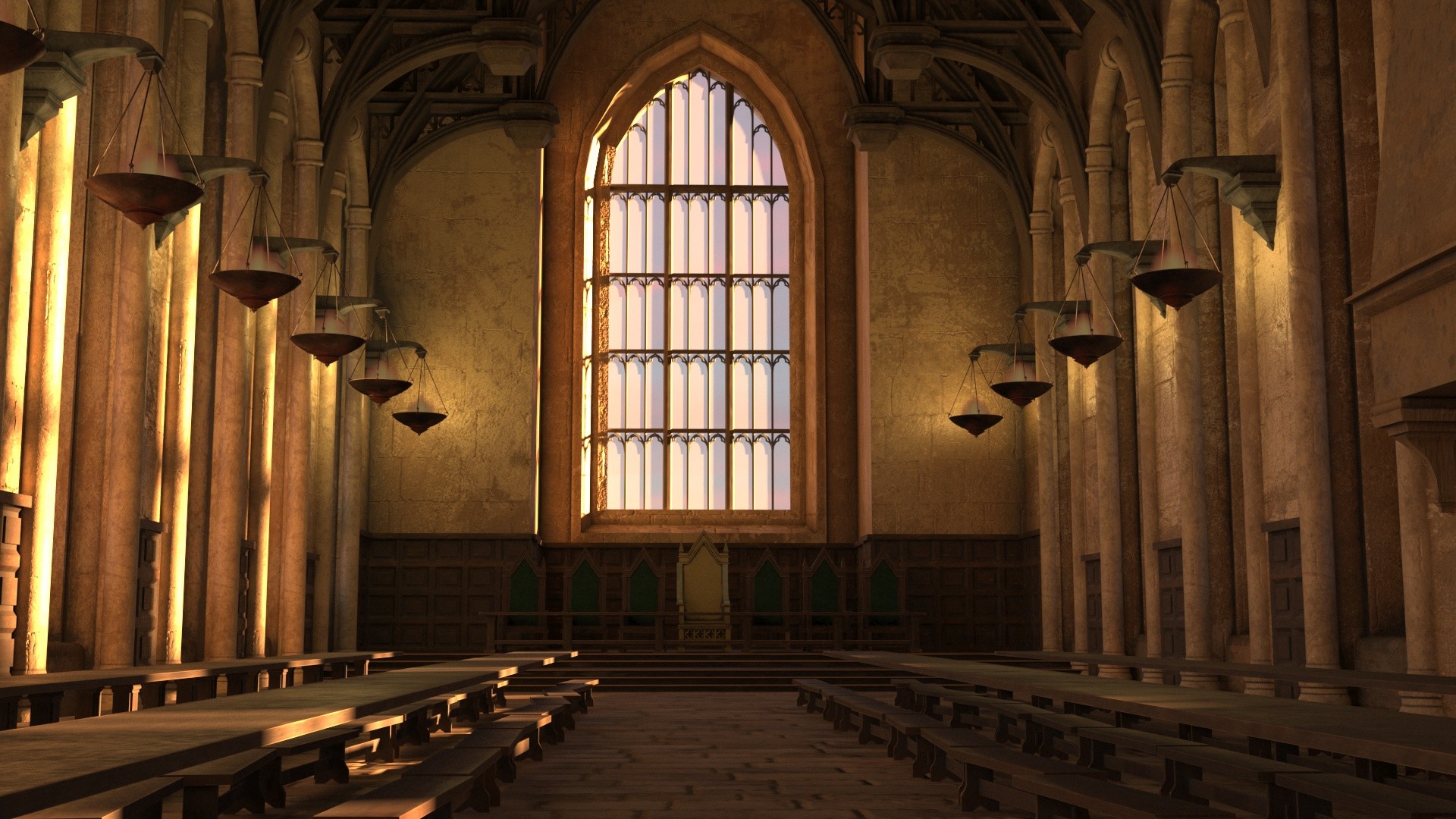ArtStation - Hogwarts Great Hall