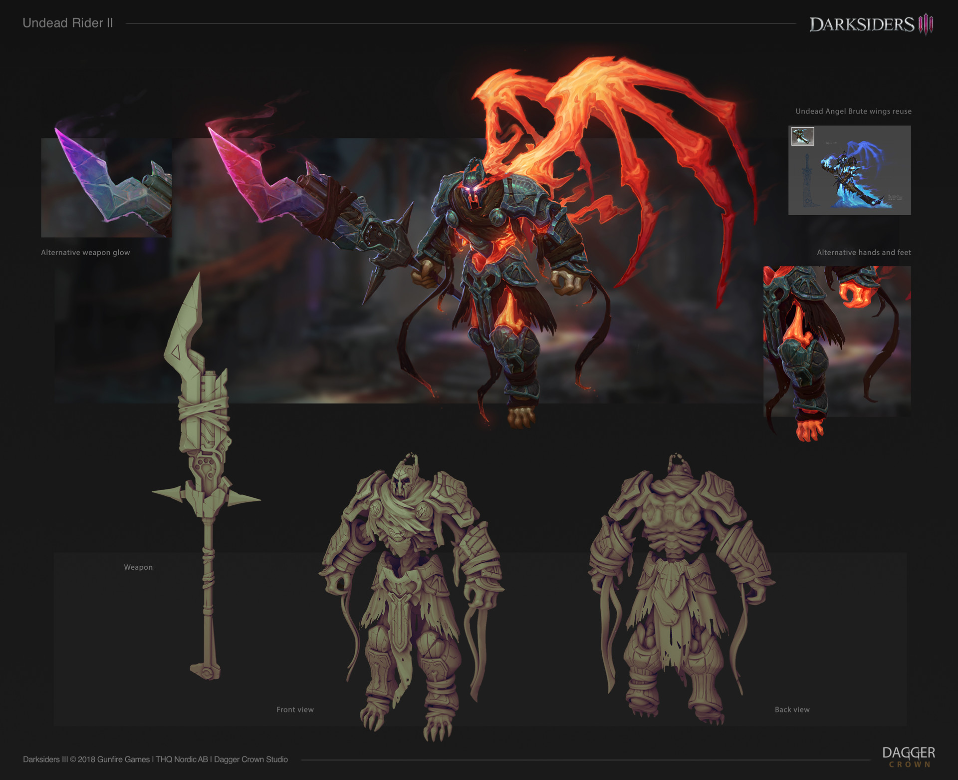 Ilia Bodaikin - Darksiders 3 - Undead Riders concepts.