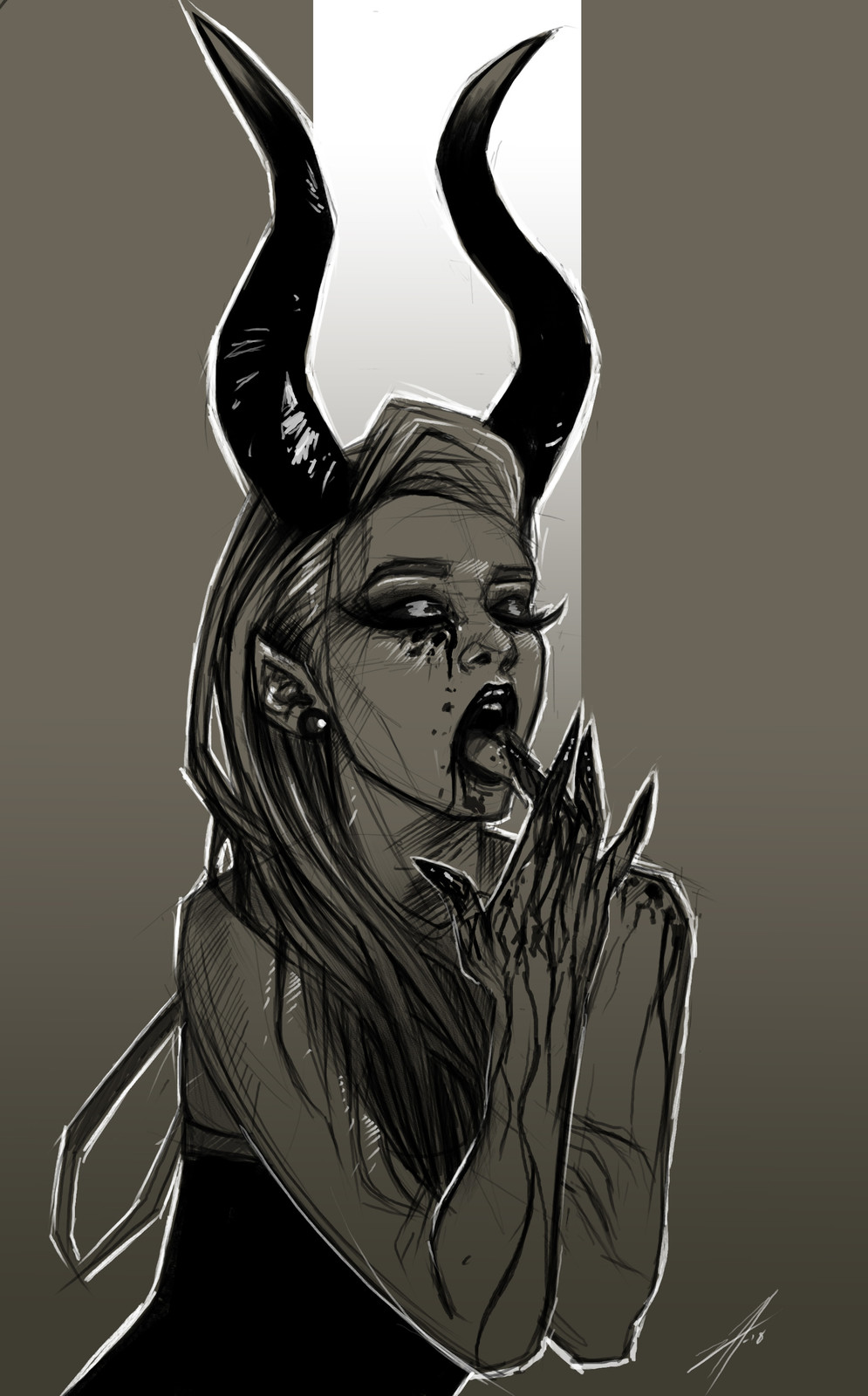 Demon Girl *Sketch*