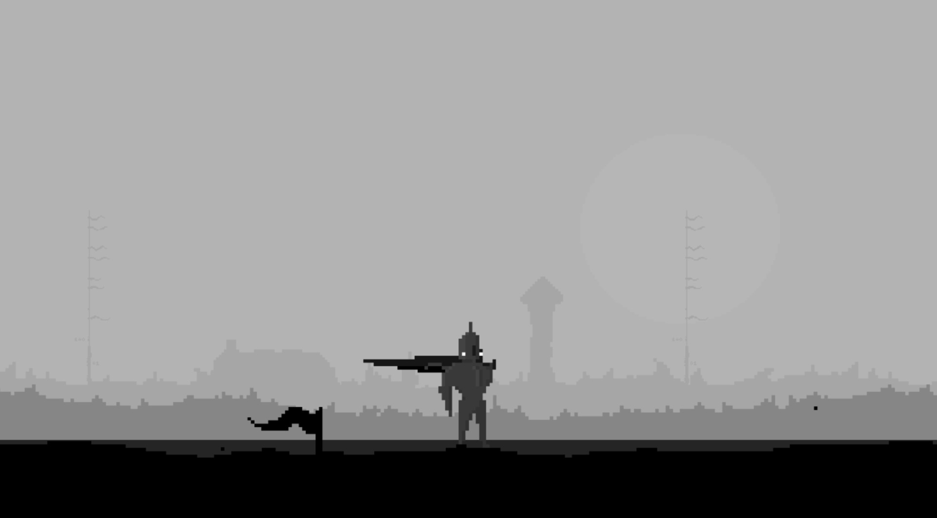 Hugues Laborde - Game Mockup Souls Like 2D Pixel Art