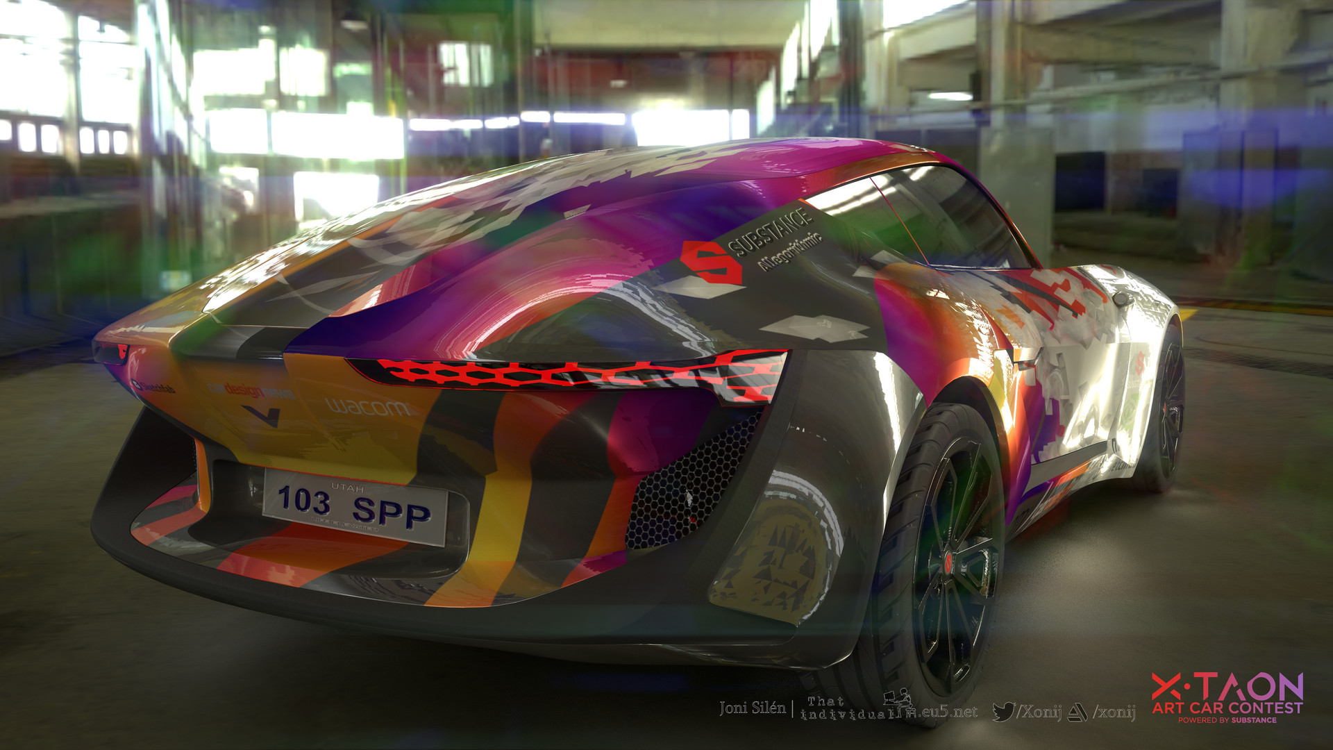 Joni Silen X Taon Art Car Paint Job Contest Entry 2018