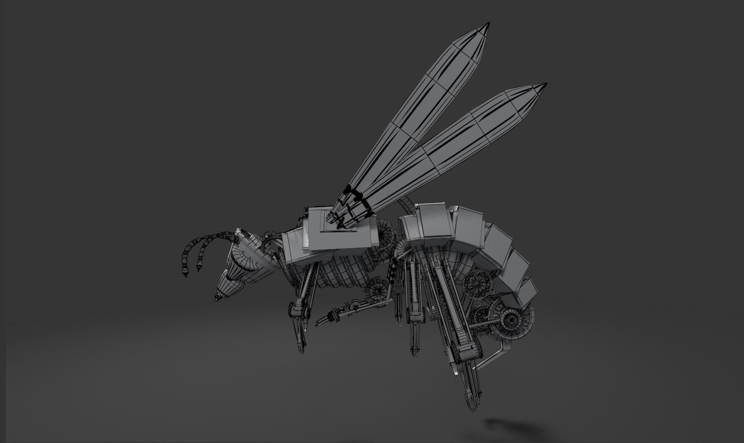 Verity Chow - 3D Modelling - Robotic Insect