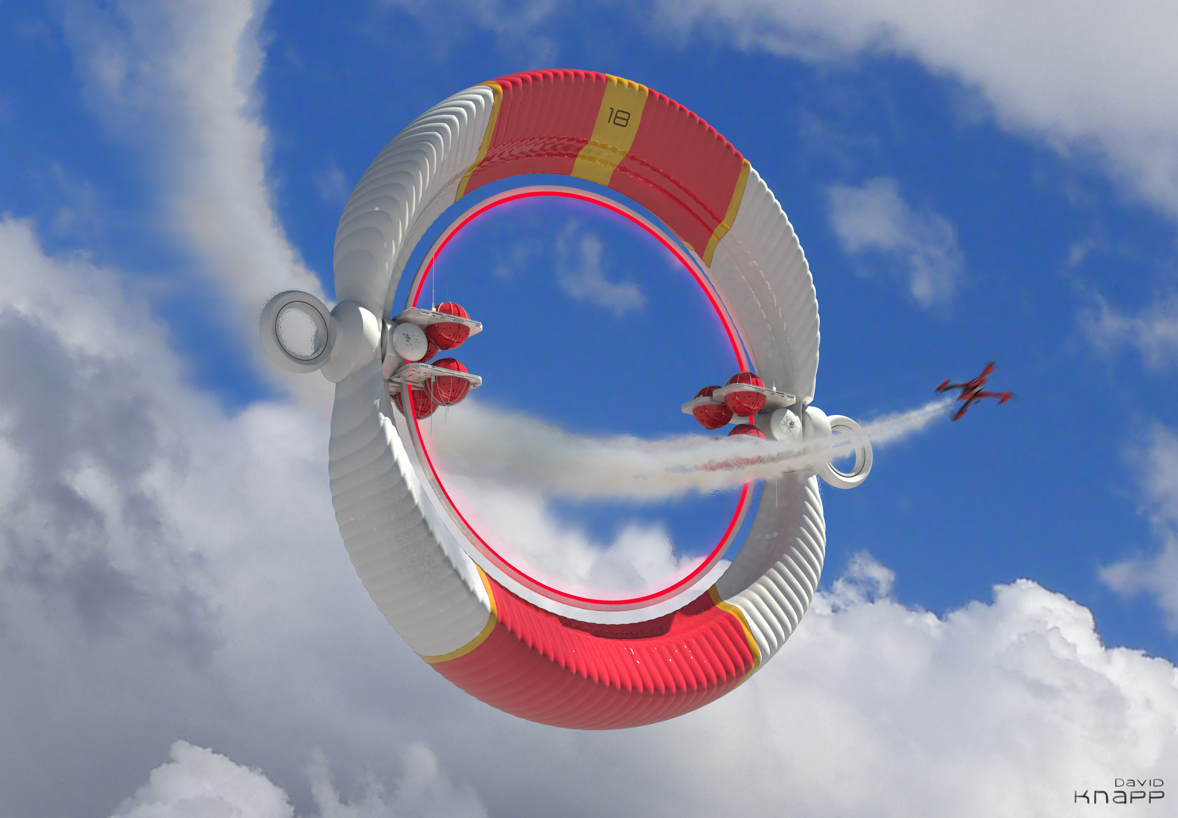 David Knapp Design Drone Race Over Golgotha City