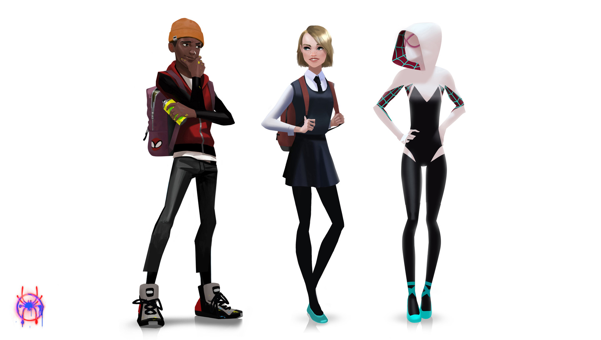 Artstation Spider Man Into The Spider Verse Florent Auguy