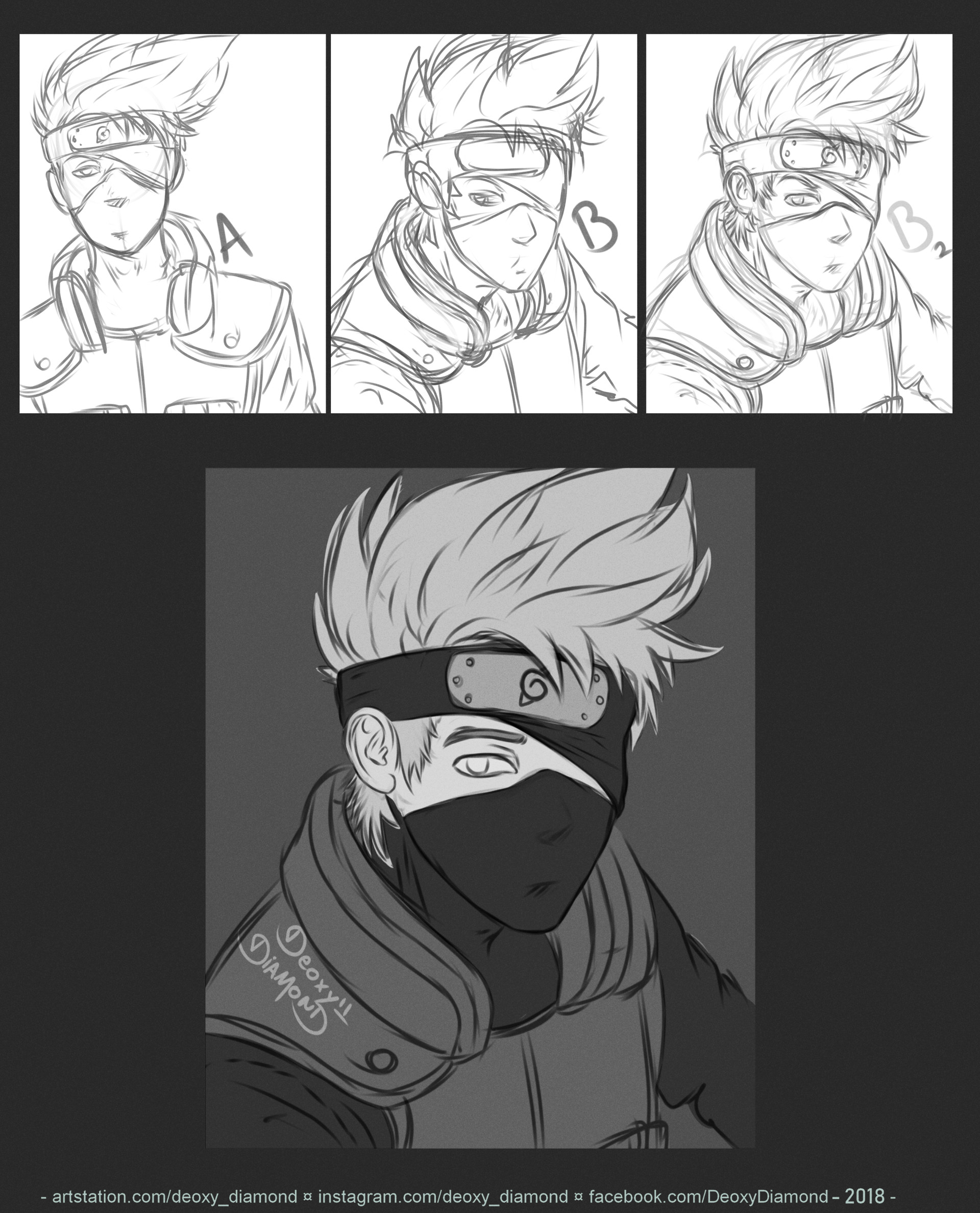 Artstation Kakashi Hatake Deoxy Diamond