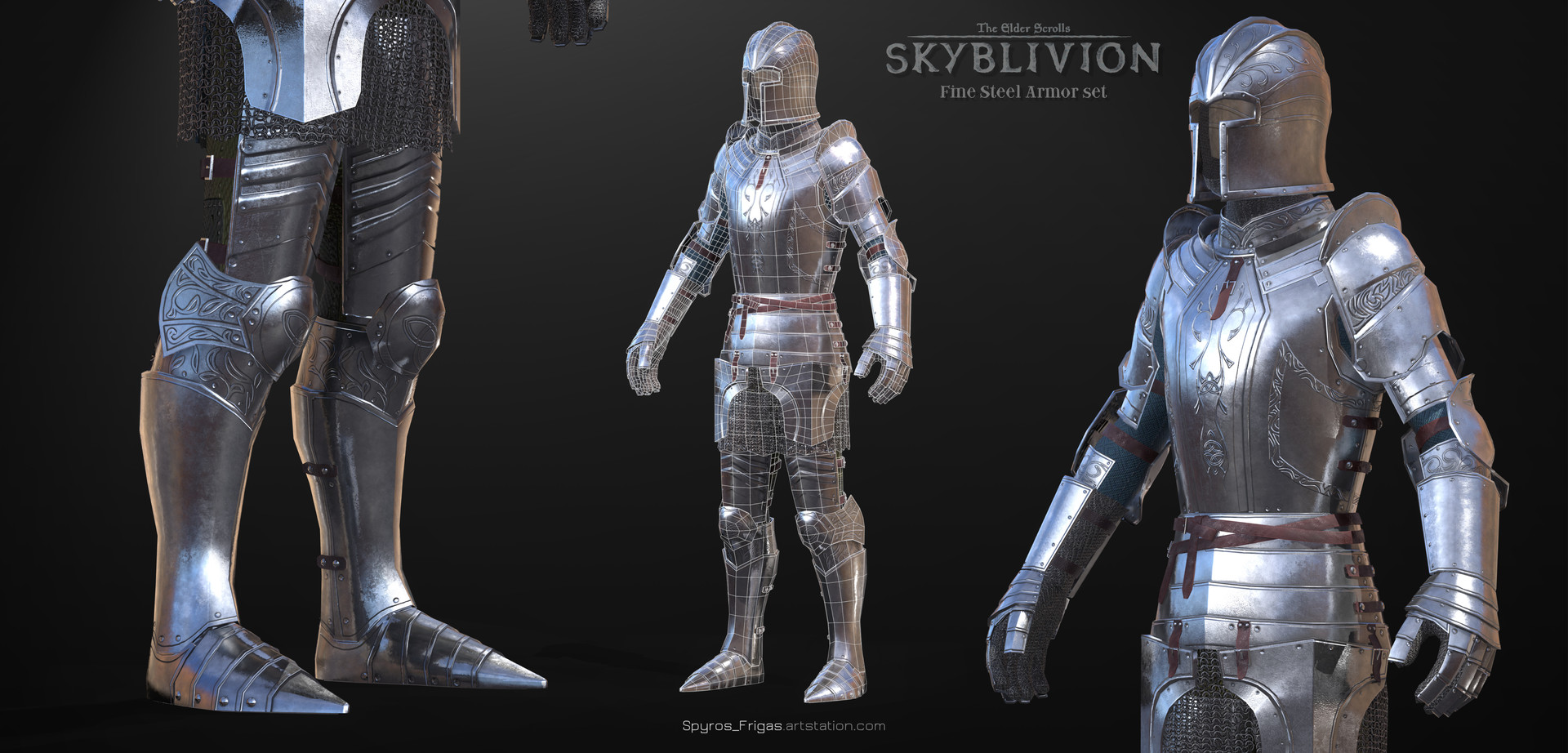 Spyros frigas fine steel armor set