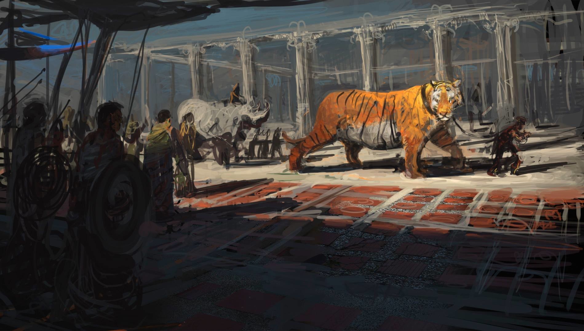 ArtStation - Giant tiger
