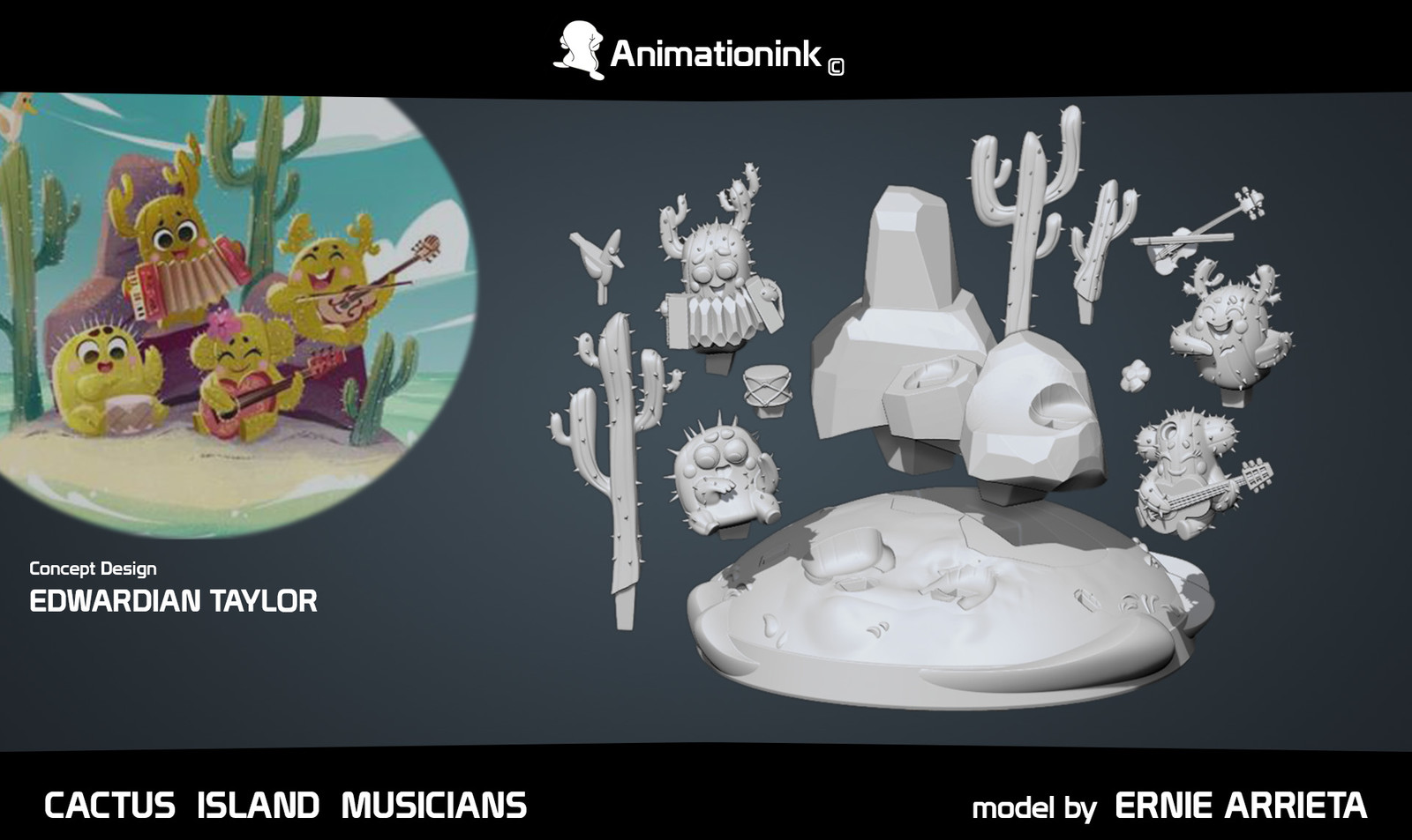 3D Keys
Animationink - Cactus Island Musicians