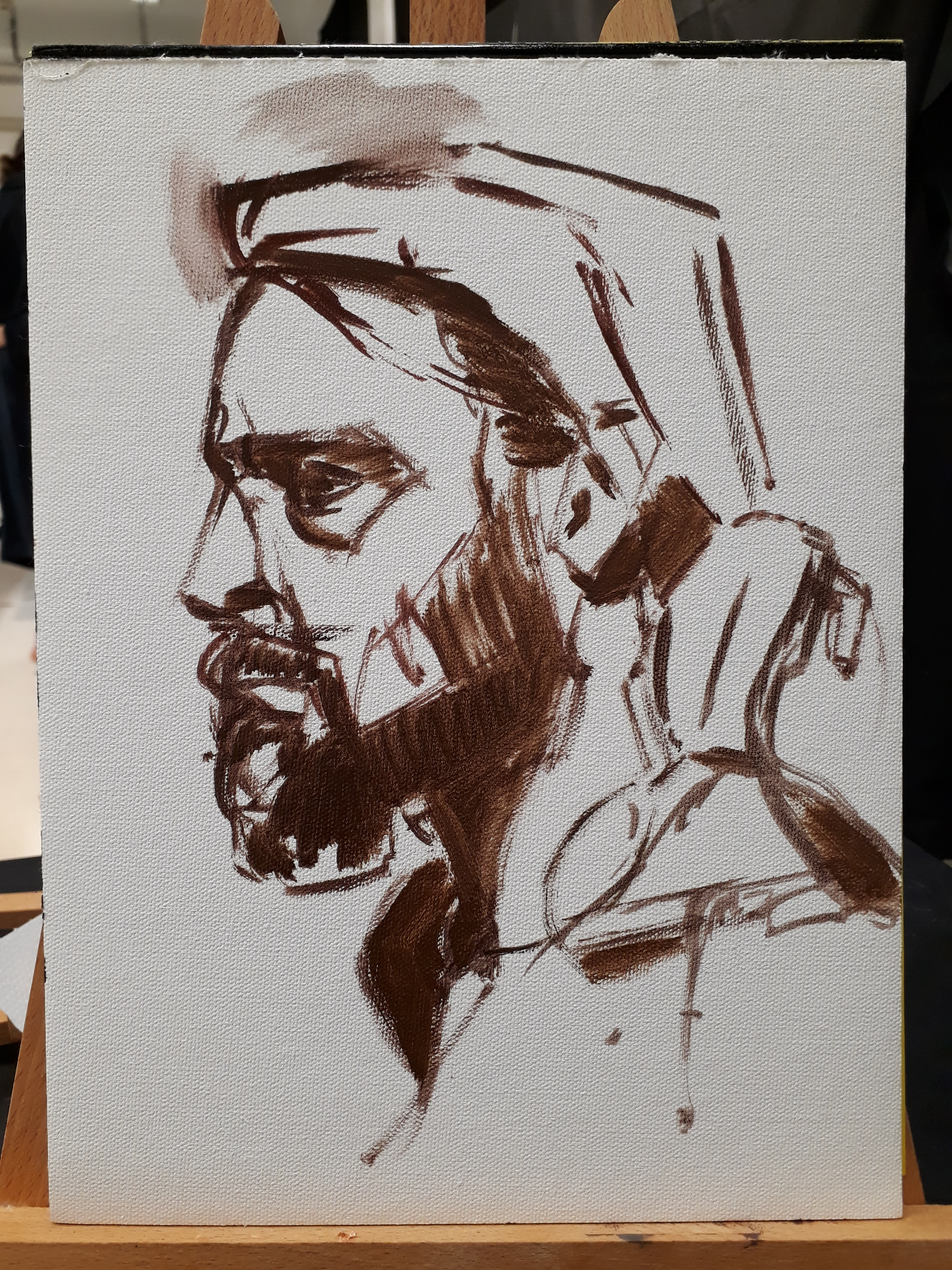 2-tone. (I should have made the hair all dark tone at this stage)