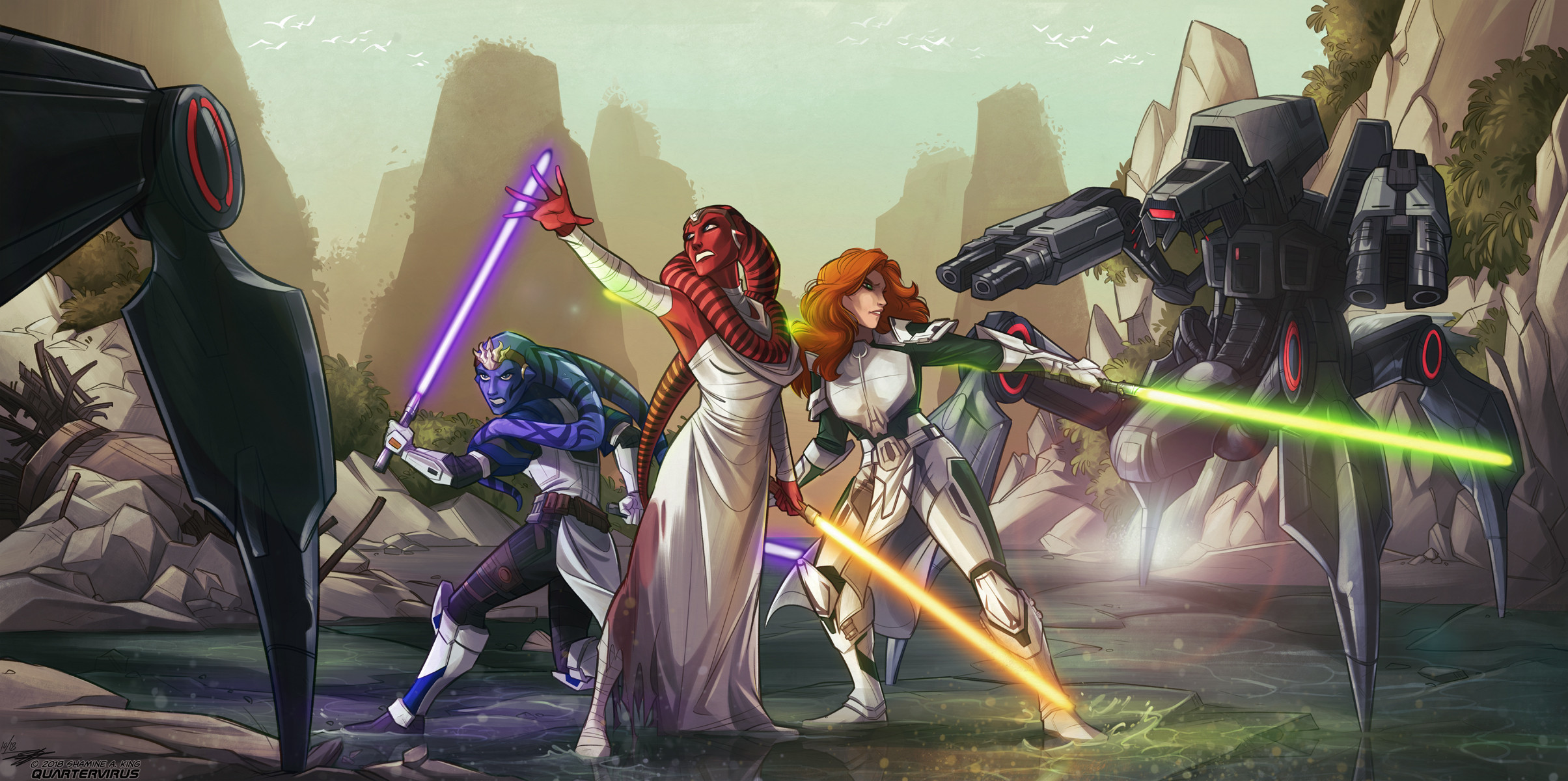 Force Master Ilara and Padawans for Chaney