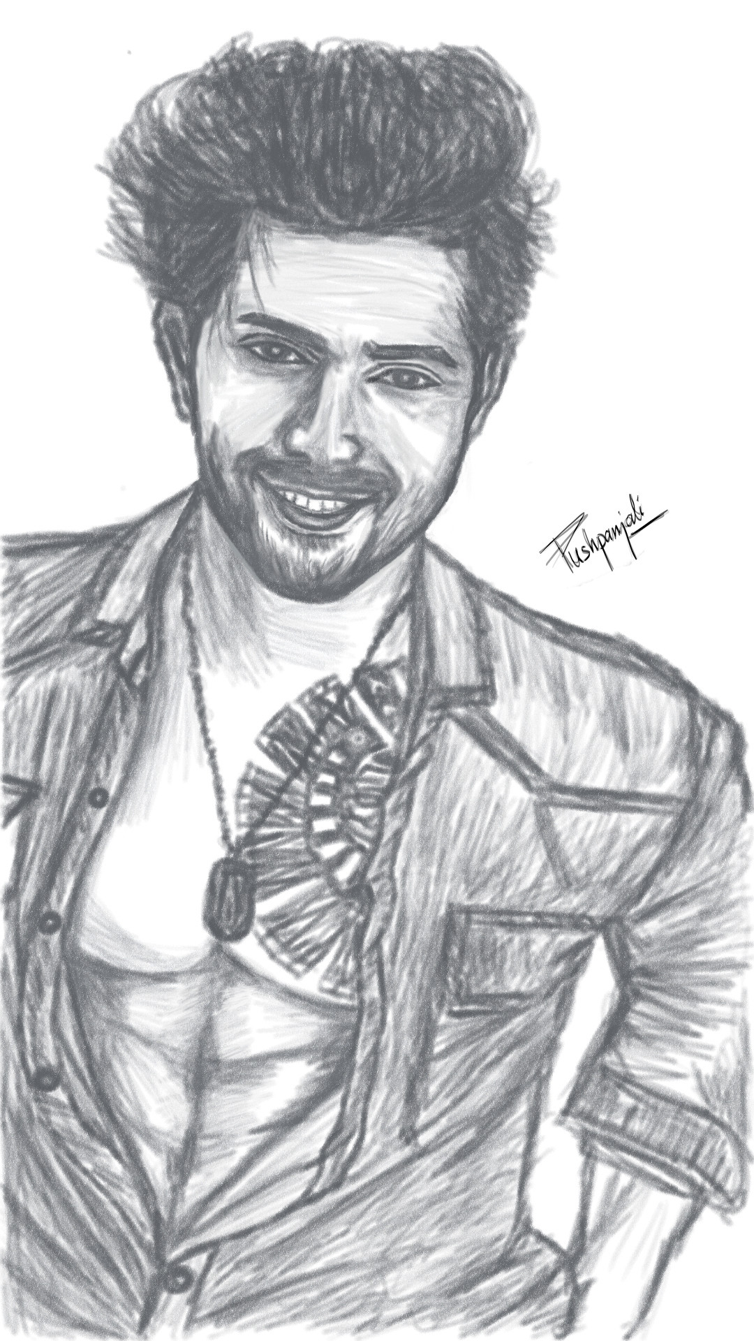 Pushpanjali Verma Varun Dhawan Digital Sketch Free online drawing application for all ages. varun dhawan digital sketch