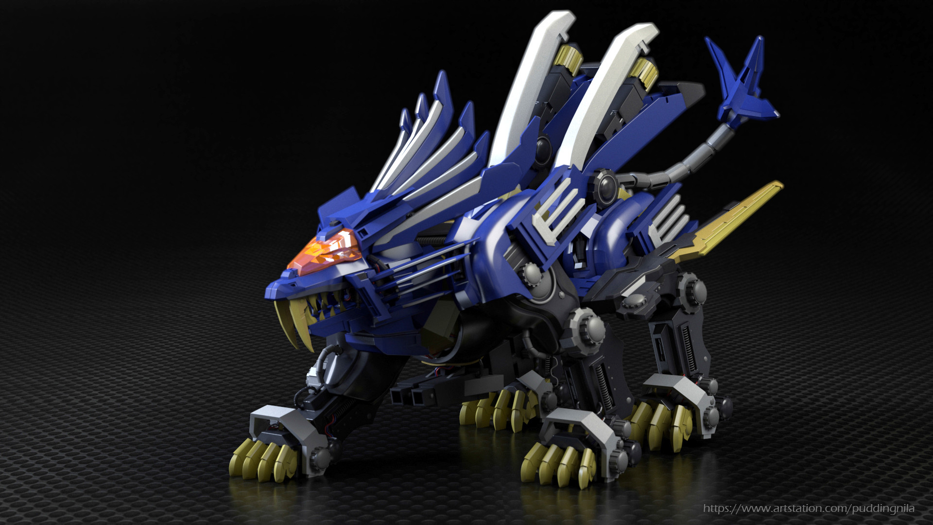 Artstation Zoid Blade Liger Winter Sirirerkudomporn