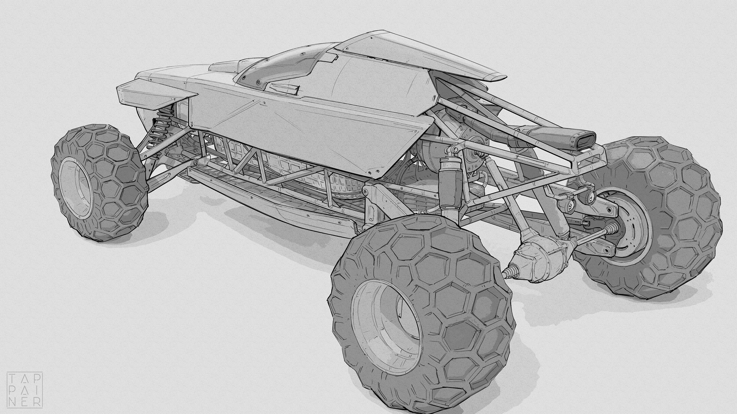 Giacomo Tappainer Art Director Concept Designer Illustrator Dune Buggy 03