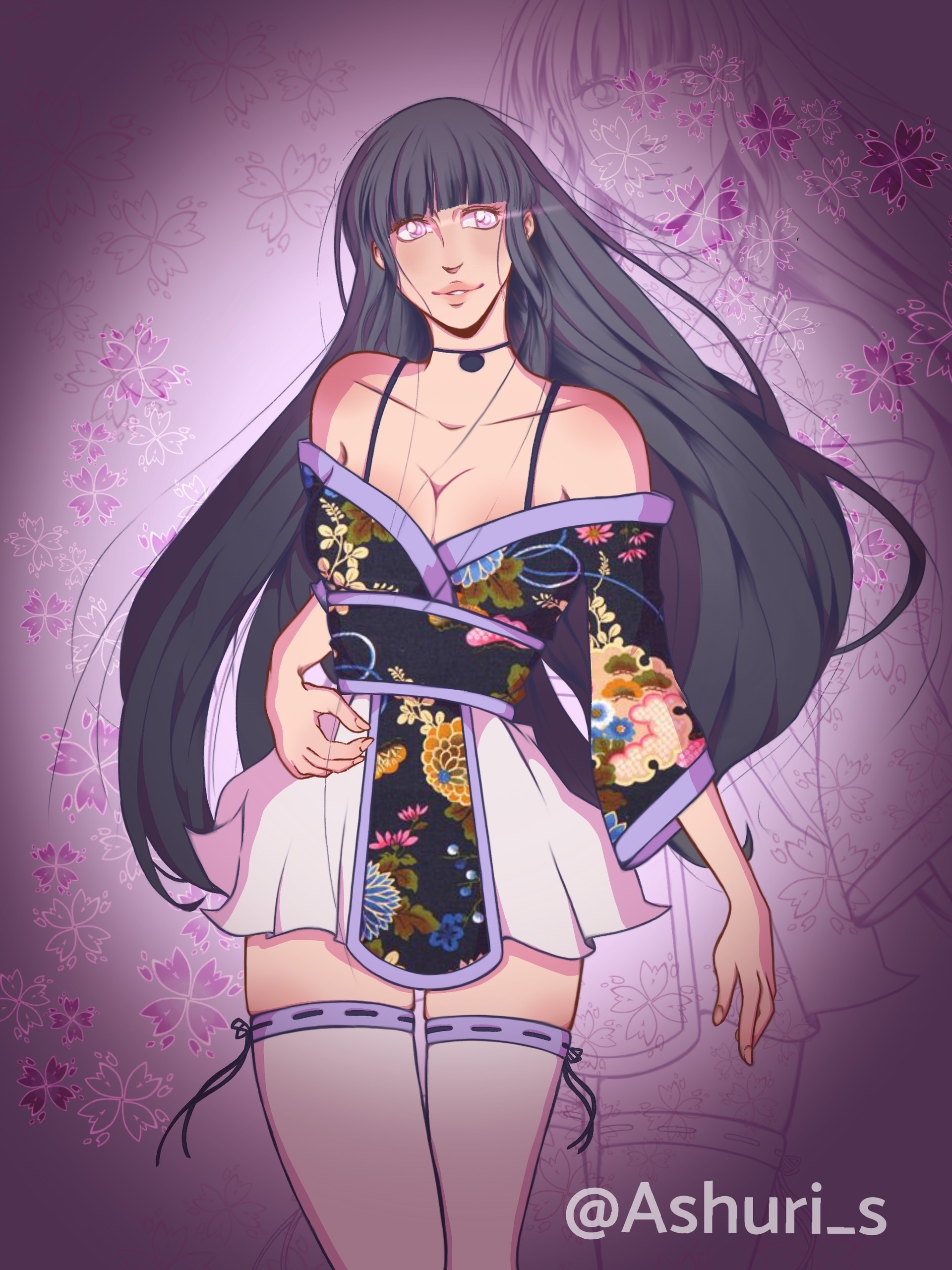 Artstation Hinata Hyuga Fanart Ashley Smith