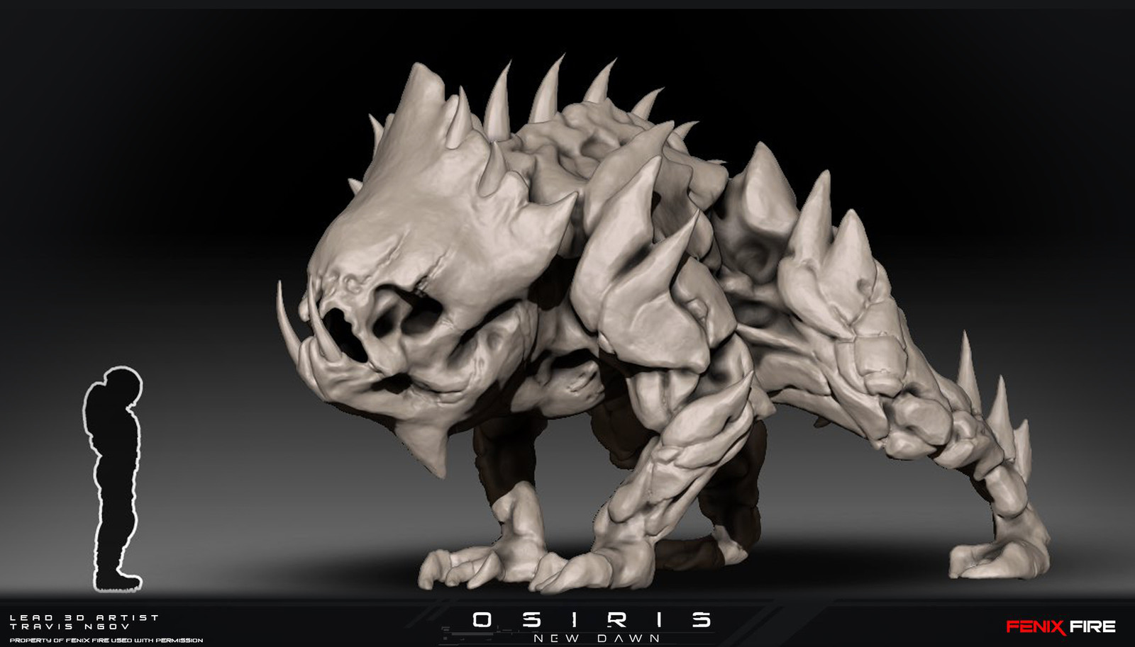 Cerberus Creature Hi Res Sculpt