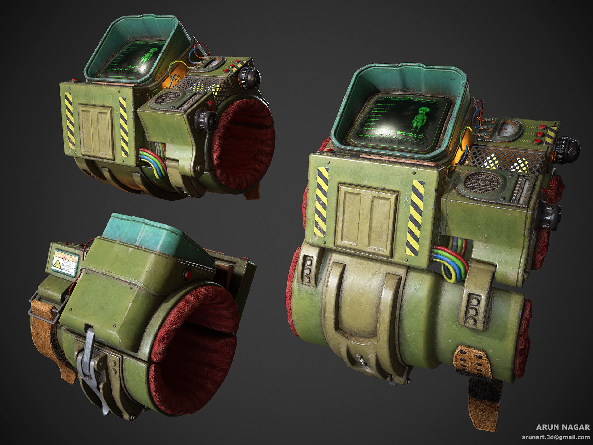 Artstation pip boy 2000
