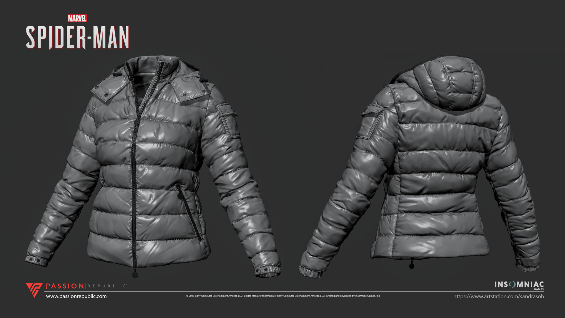spider bubble jacket