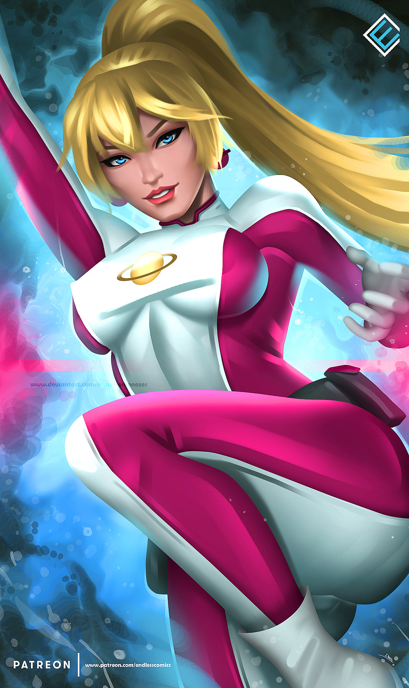 ArtStation - Saturn Girl, Evandro ''Van Mars'' Menezes