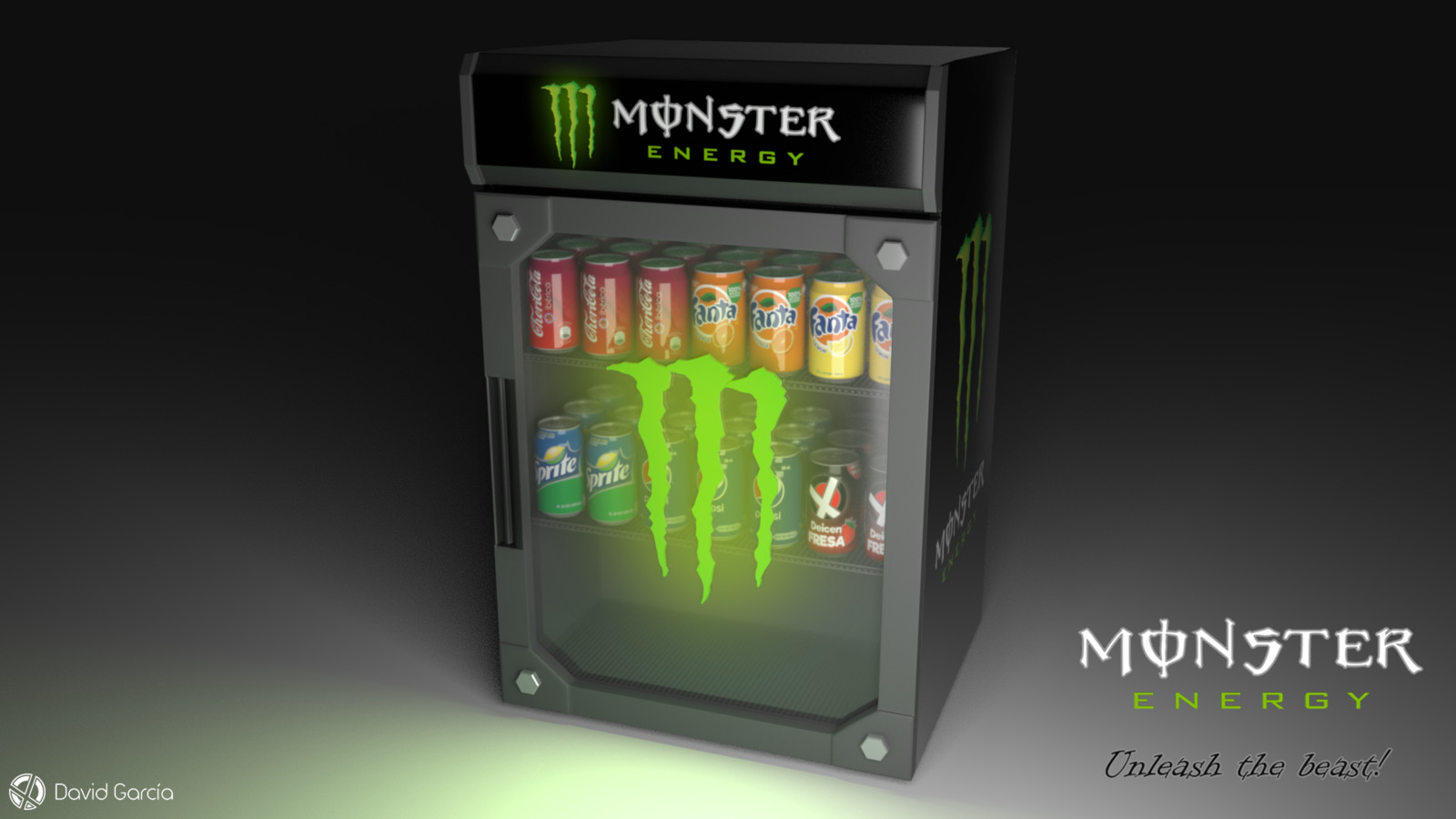 David García - Monster Energy Mini Fridge