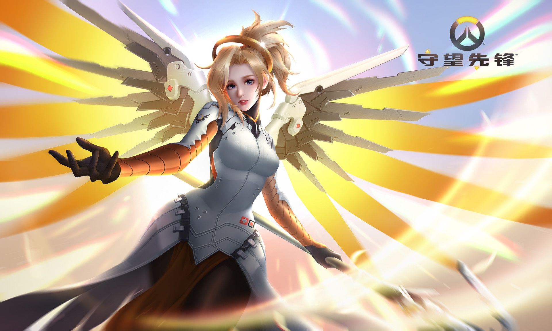 Artstation Overwatch Mercy Fanart Cynthia Asai
