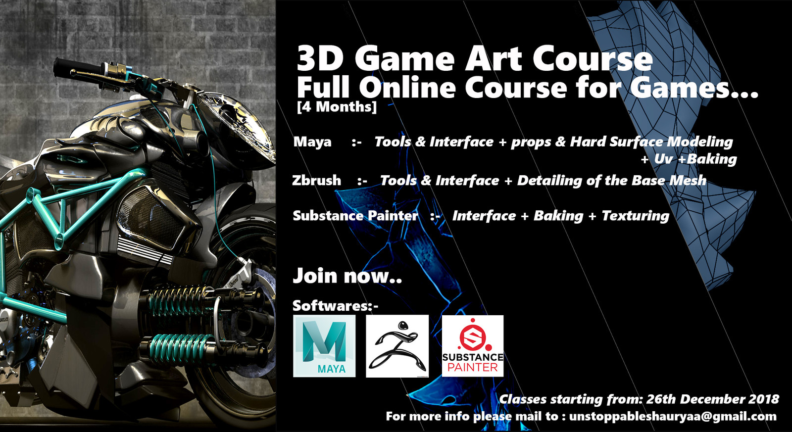 Artstation 3d Game Art Course Modeling And Texturing Zart