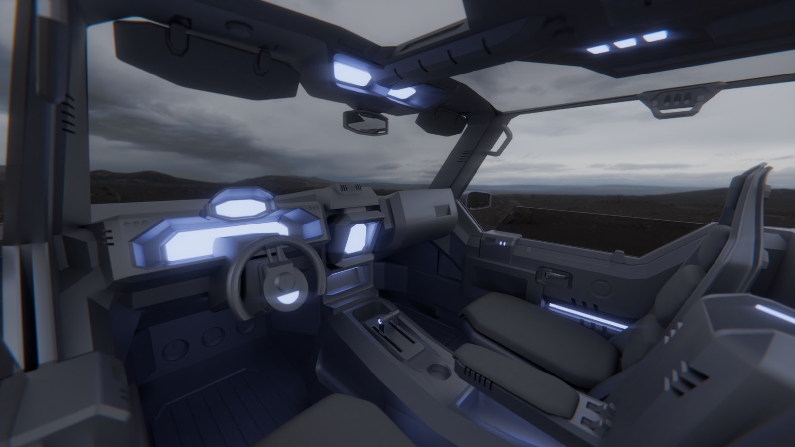 bit more shape to the elements of the vehicle interior