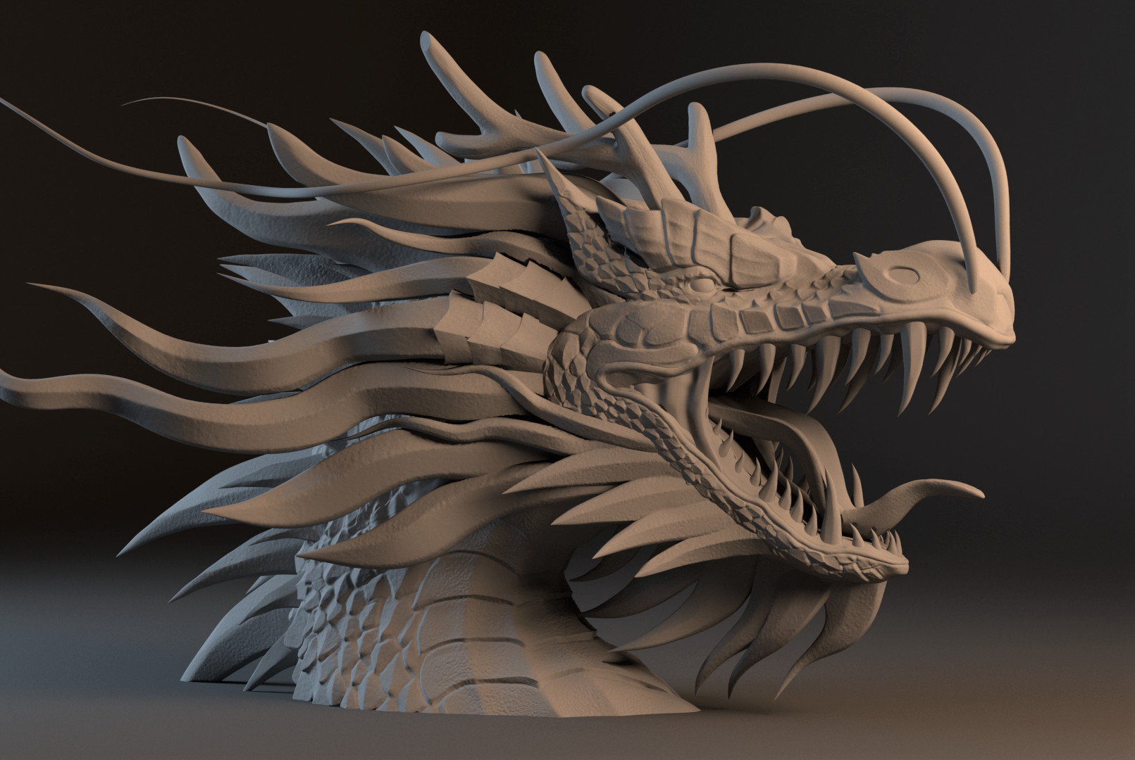 Artstation Chinese Dragon Zachary Bascou