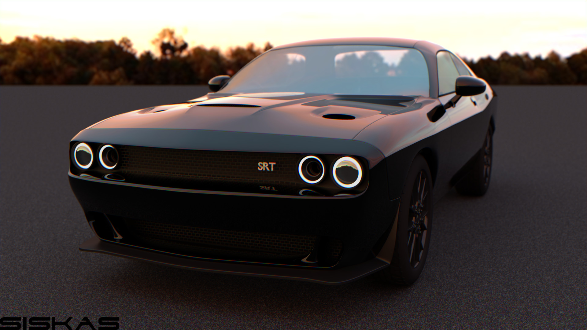 George Siskas Challenger Srt Hellcat 3d Model