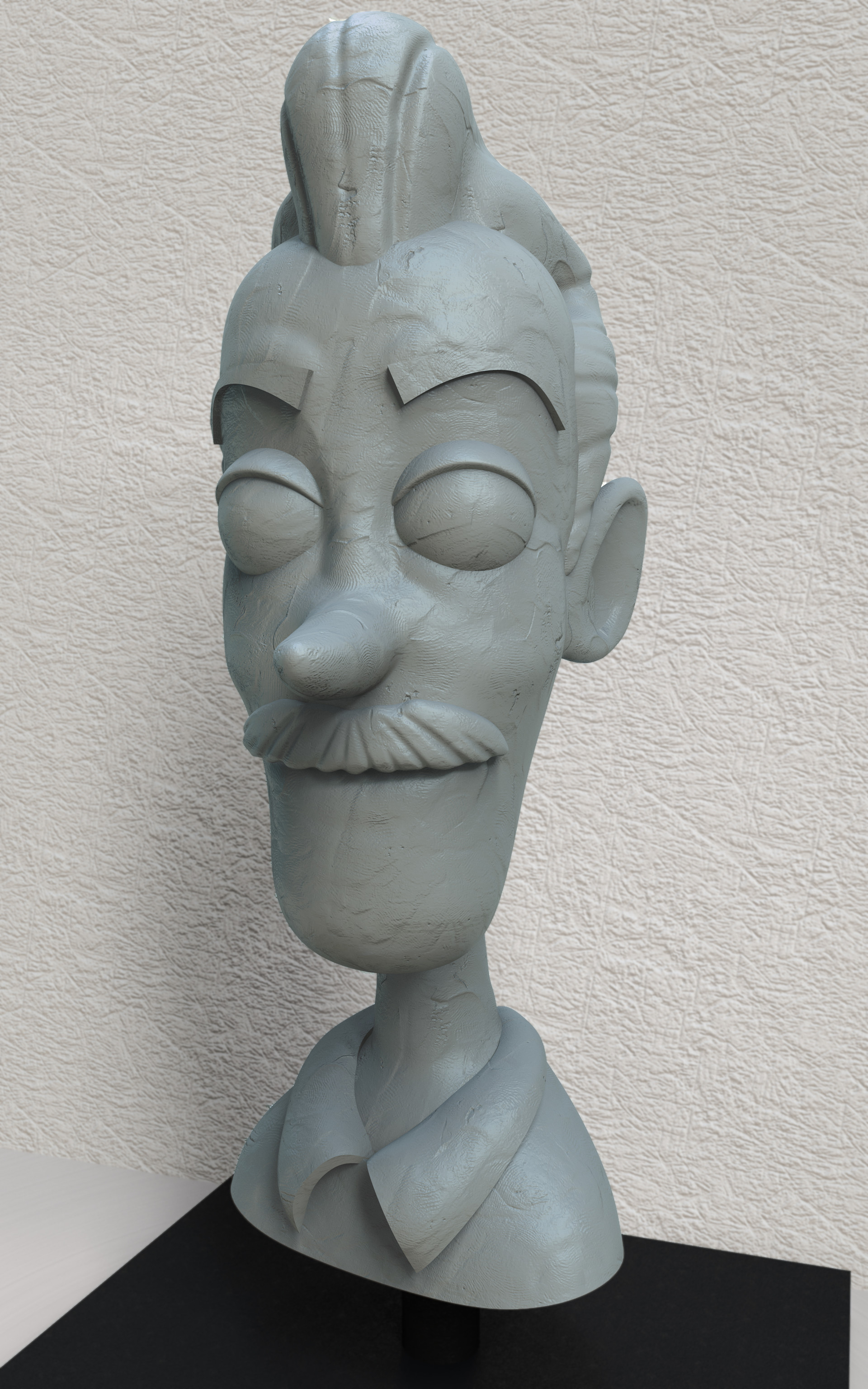 Clay busts sculpture top